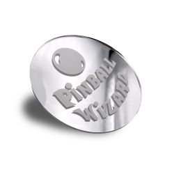 Mirrored Pinball Wizard Drink Coaster - Silver